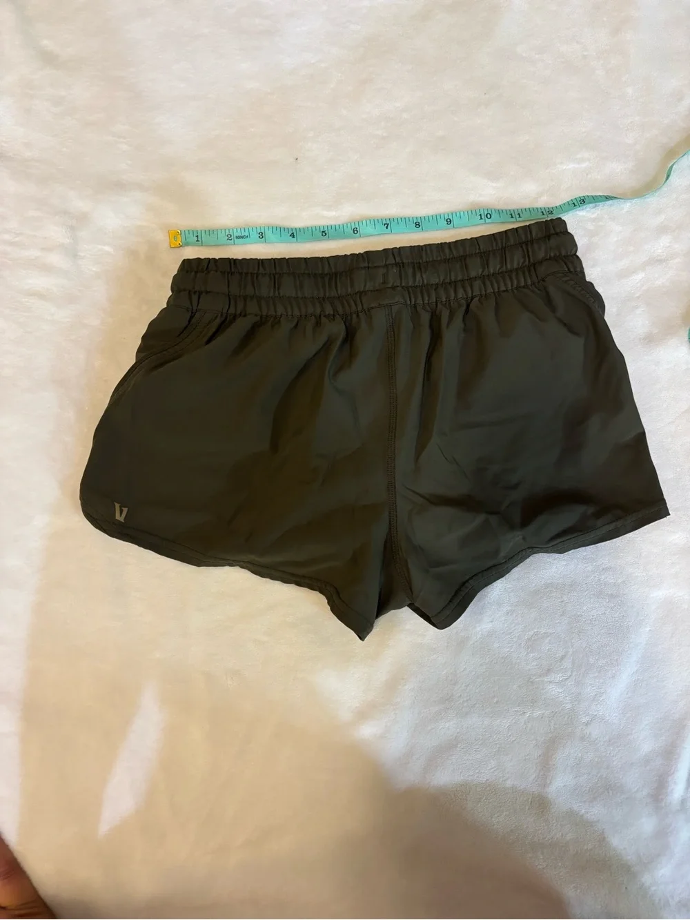 Vuori Olive Green Athletic Drawstring Shorts